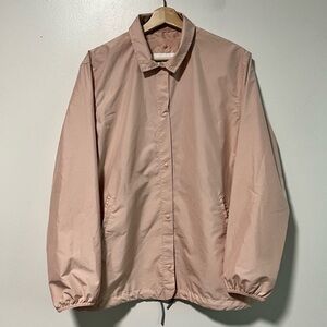 Herschel Supply Co. Coach Jacket Pink Women’s Size M Lightweight Snap Button
